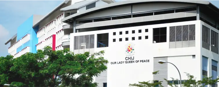 CHIJ Our Lady Queen of Peace - A view of the CHIJ Our Lady Queen of Peace building, which is nearby to Hillhaven.